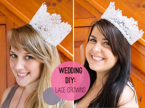 Lovely DIY Lace Crowns