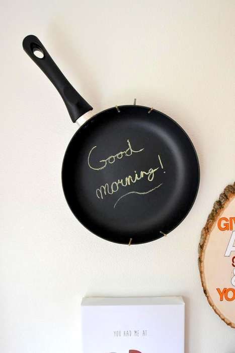 Upcycled Chalkboard Pans