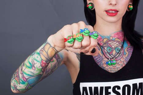 Turtle Knuckle Rings