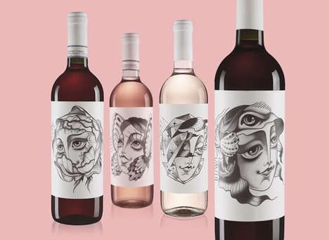 Animalistic Wine Labels