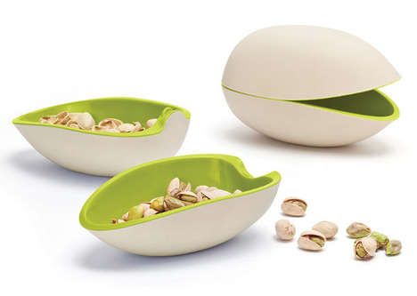 Shell-Shaped Snack Bowls