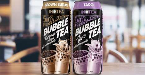 Canned Bubble Tea Beverages