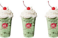 Festive Green Milkshakes