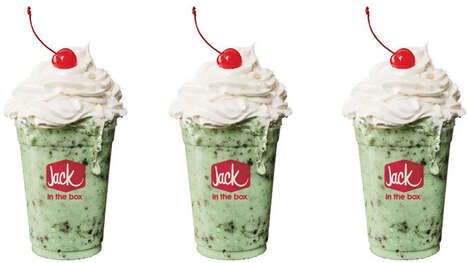 Festive Green Milkshakes