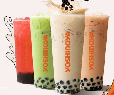 Lychee Boba Tea Drinks