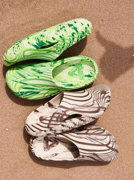 Wavy Fashion-Forward Clogs