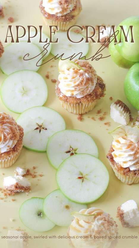 Autumnal Apple Crumb Cupcakes