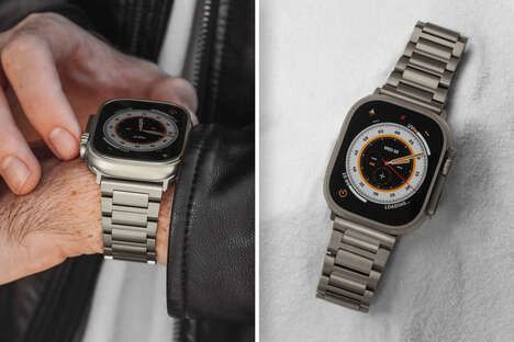 Sleek Titanium Smartwatch Bands